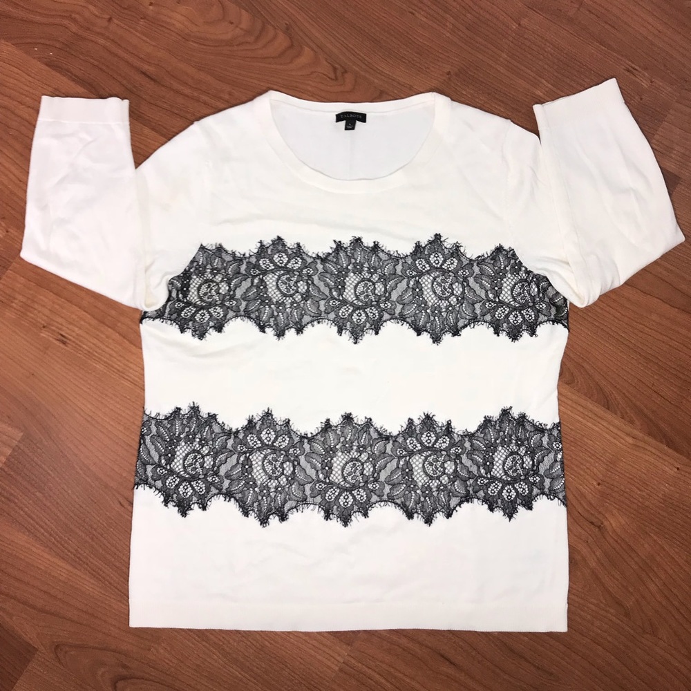 Talbot Shirt with Black Lace Sz L